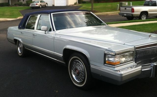 1990 White Cadillac Brougham