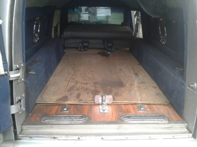 1990 Silver Chevrolet Brougham Hearse