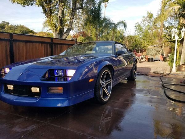 1990 Blue Chevrolet Camaro Convertible