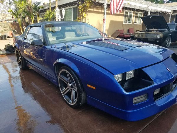 1990 Blue Chevrolet Camaro Convertible