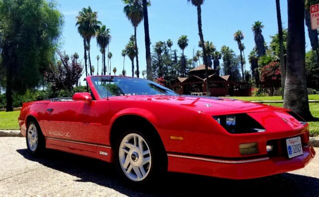 1990 Red Chevrolet Camaro Convertible