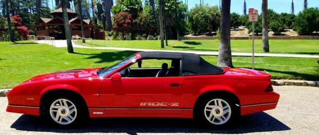 1990 Red Chevrolet Camaro Convertible