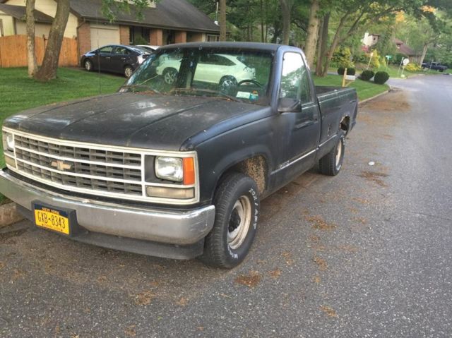 1990 Black Chevrolet C/K Pickup 1500 Crew Cab Pickup