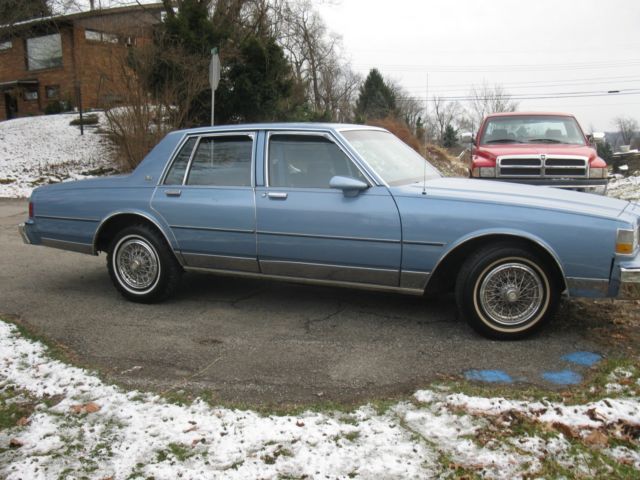 1990 Blue Chevrolet Caprice Sedan
