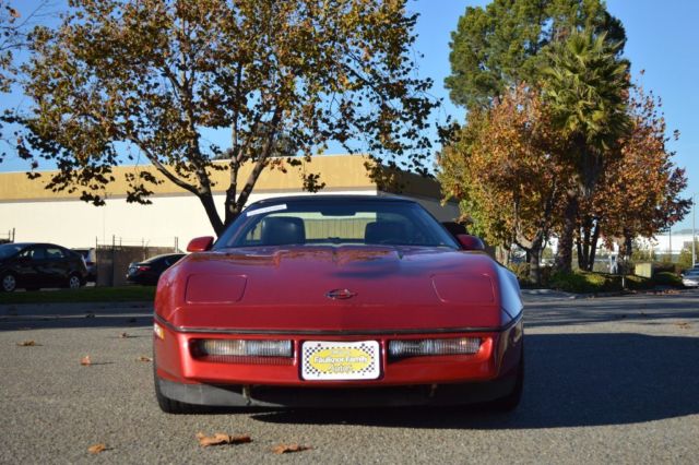 1990 Red Chevrolet Corvette Coupe