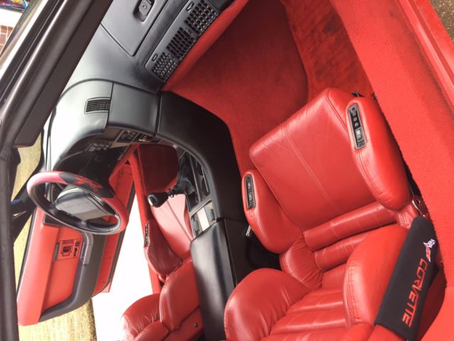 1990 Red Chevrolet Corvette Convertible