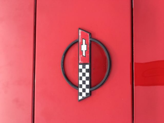 1990 Red Chevrolet Corvette Convertible