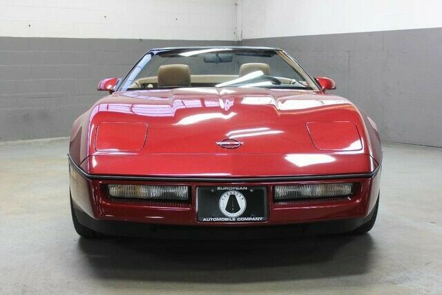 1990 Red Chevrolet Corvette Convertible