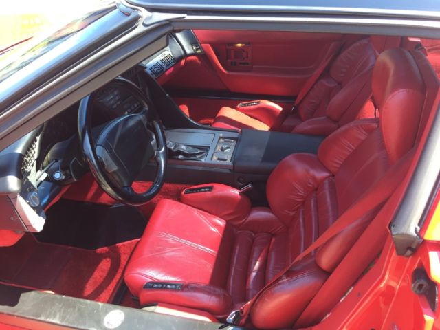 1990 Red Chevrolet Corvette Coupe