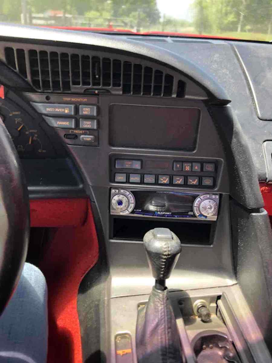 1990 Red Chevrolet Corvette Hatchback