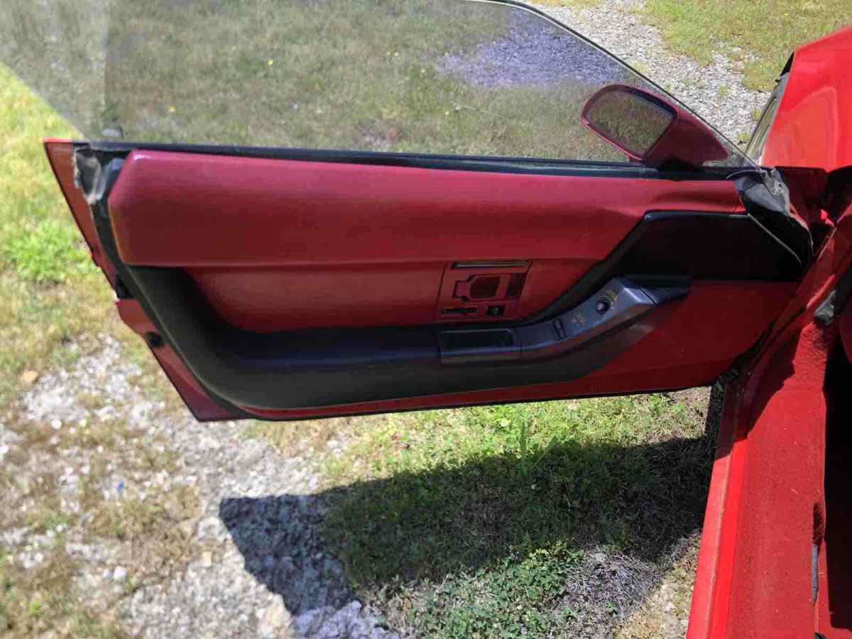 1990 Red Chevrolet Corvette Hatchback