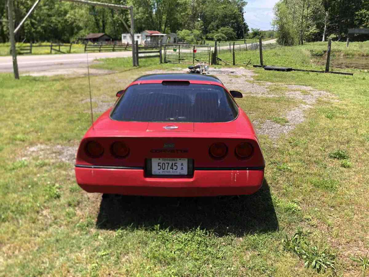 1990 Red Chevrolet Corvette Hatchback