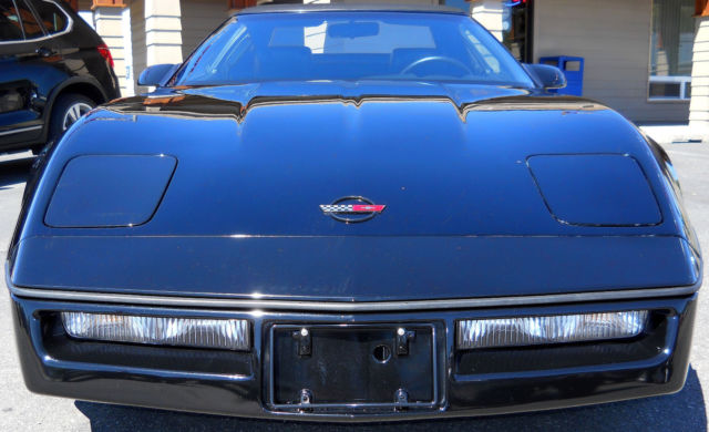 1990 Black Chevrolet Corvette Convertible