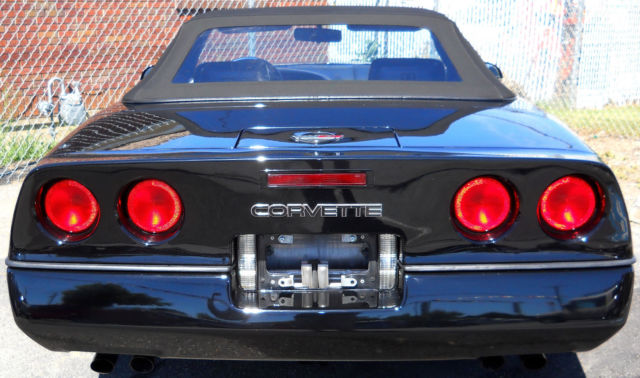 1990 Black Chevrolet Corvette Convertible