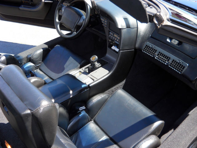 1990 Black Chevrolet Corvette Convertible