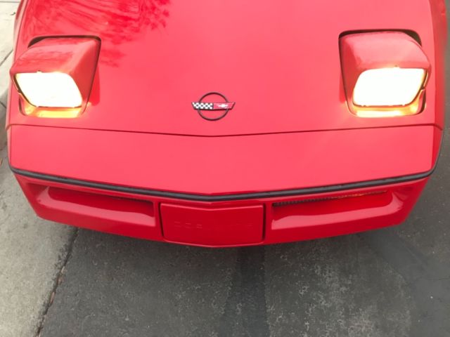 1990 Red Chevrolet Corvette Coupe