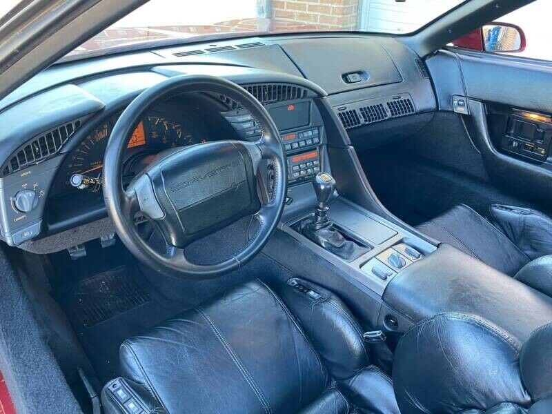1990 Red Chevrolet Corvette Hatchback