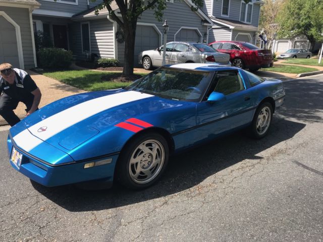 1990 Blue Chevrolet Corvette Coupe