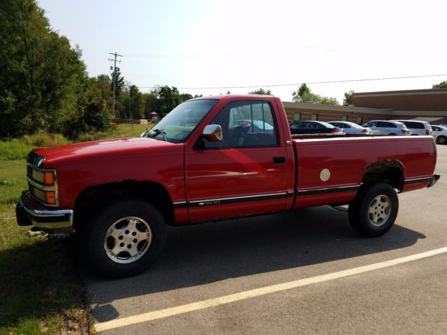 1990 Red Chevrolet C/K Pickup 2500 Standard Cab Pickup