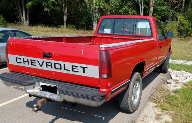 1990 Red Chevrolet C/K Pickup 2500 Standard Cab Pickup