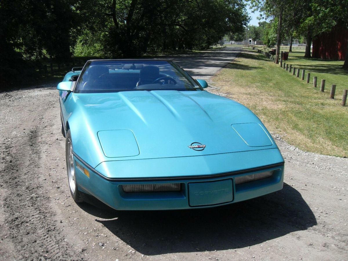 1990 Green Chevrolet Corvette Convertible