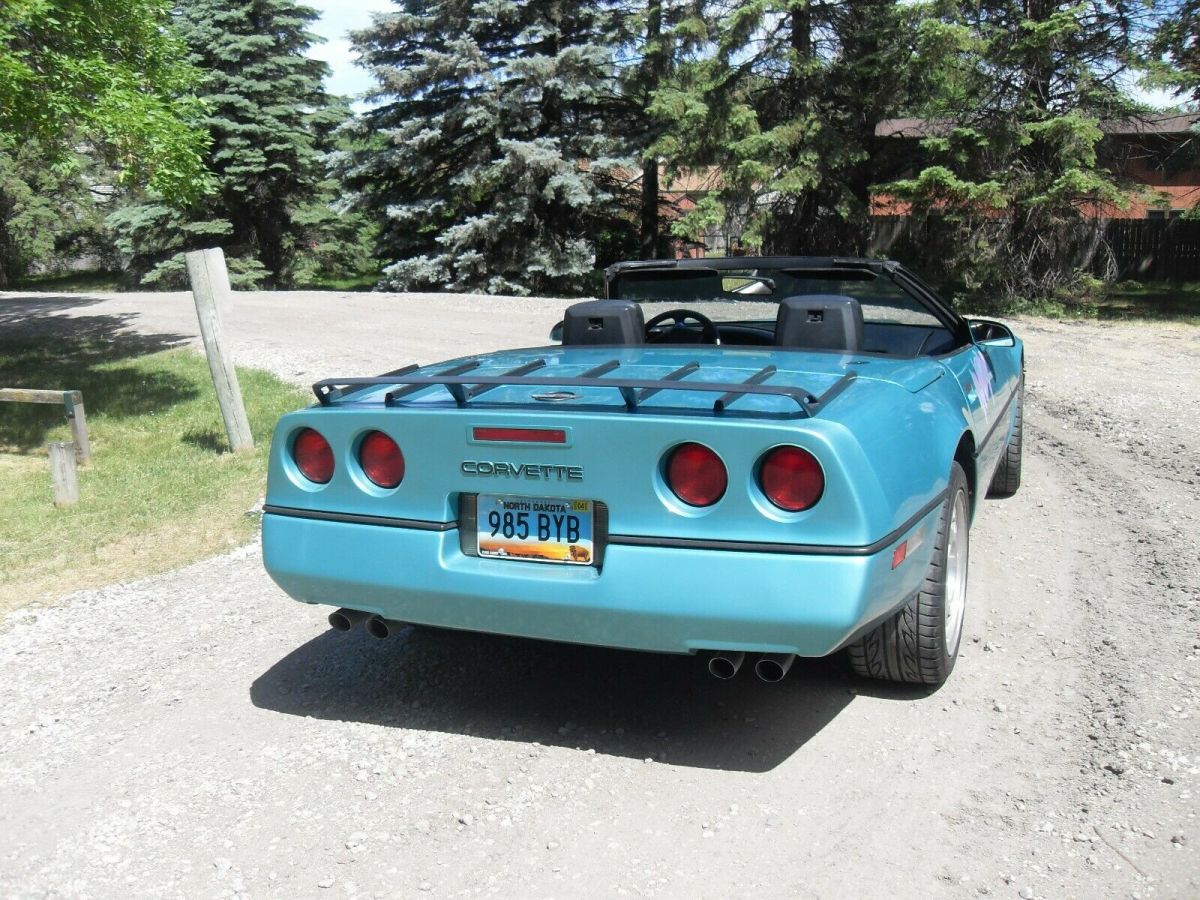1990 Green Chevrolet Corvette Convertible