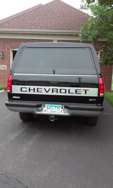 1990 Black Chevrolet Silverado 1500 Extended Crew Cab Pickup