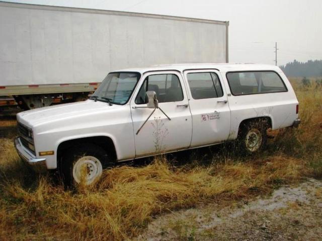 1990 White Chevrolet Suburban SUV