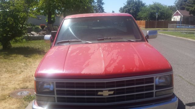 1990 Red Chevrolet Cheyenne Standard Cab Pickup