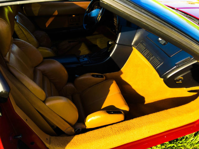1990 Burgundy Chevrolet Corvette Coupe