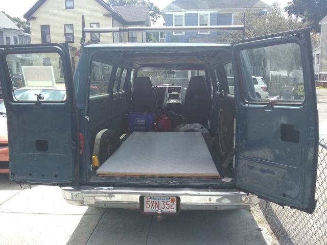 1990 Blue Chevrolet G20 Van Cab & Chassis