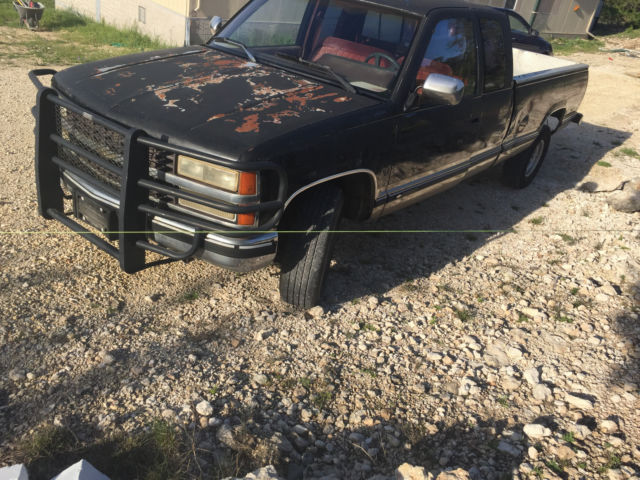 1990 Black Chevrolet C/K Pickup 1500 Cab & Chassis
