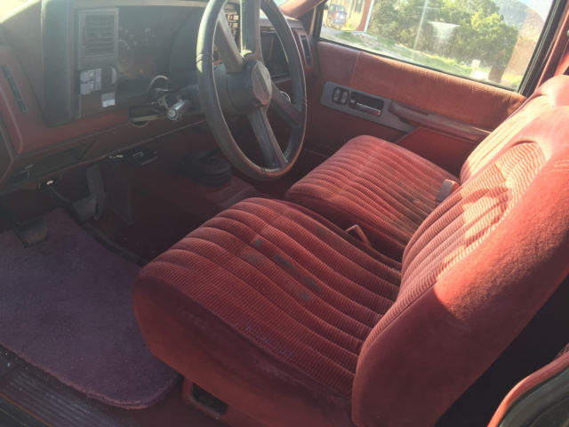 1990 Black Chevrolet C/K Pickup 1500 Cab & Chassis