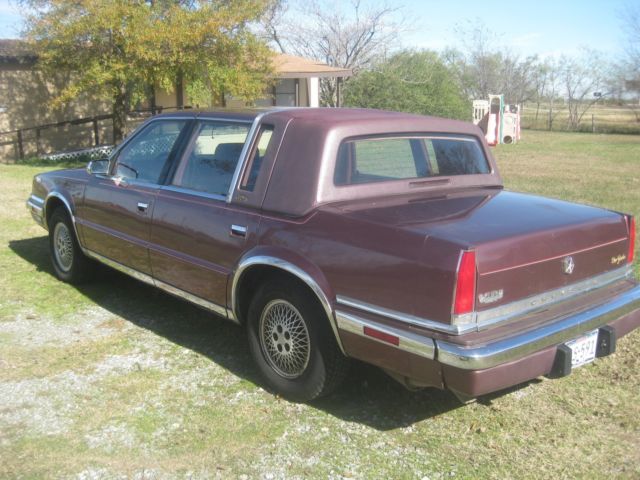 1990 Blue Chrysler New Yorker Sedan