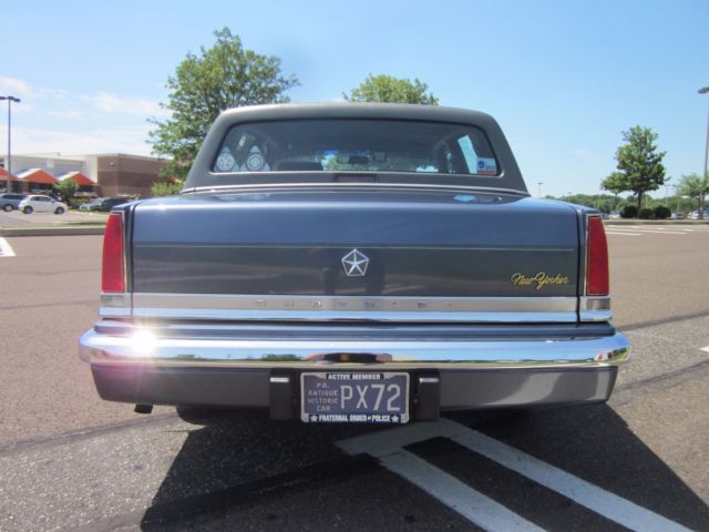 1990 Blue Chrysler New Yorker Sedan