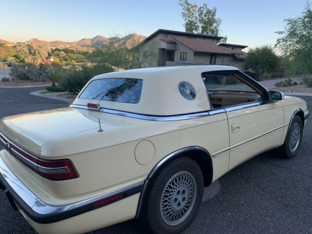 1990 Yellow Chrysler TC Maserati Convertible