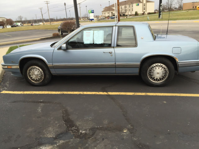 1990 Light blue Cadillac Eldorado Coupe