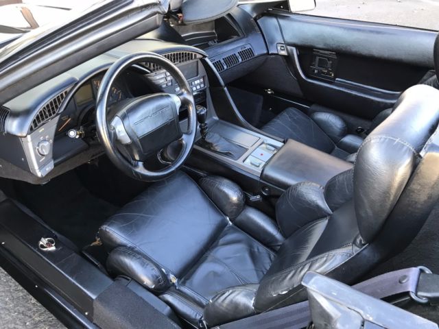 1990 Black Chevrolet Corvette Convertible