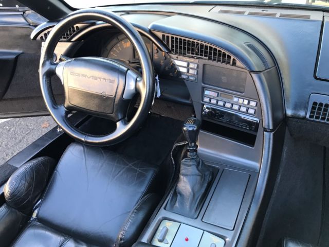 1990 Black Chevrolet Corvette Convertible