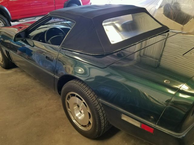 1990 Green Chevrolet Corvette Convertible