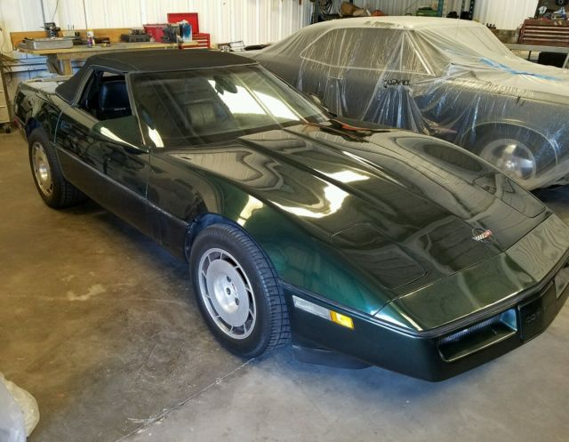 1990 Green Chevrolet Corvette Convertible
