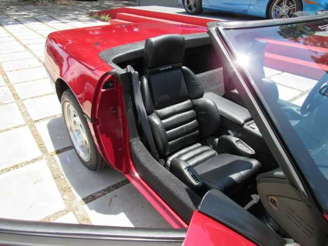 1990 DARK RED METALLIC Chevrolet Corvette CONVERTIBLE