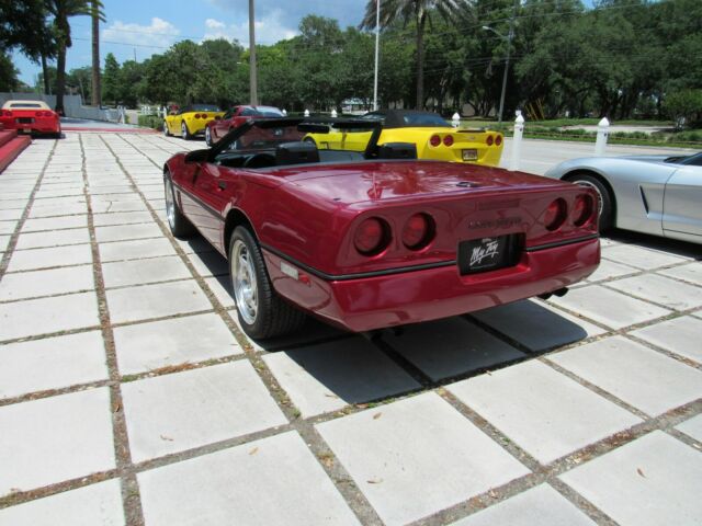 1990 DARK RED METALLIC Chevrolet Corvette CONVERTIBLE