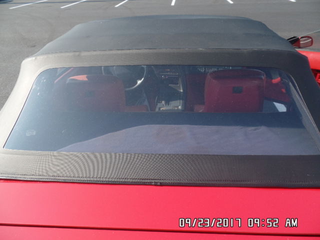 1990 Red Chevrolet Corvette Convertible