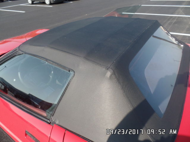 1990 Red Chevrolet Corvette Convertible