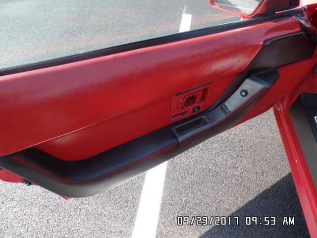 1990 Red Chevrolet Corvette Convertible