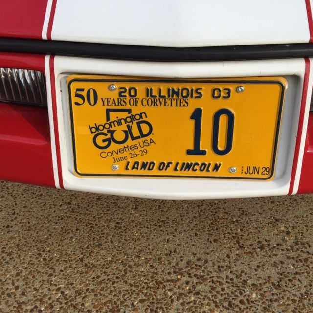 1990 Red Chevrolet Corvette Convertible