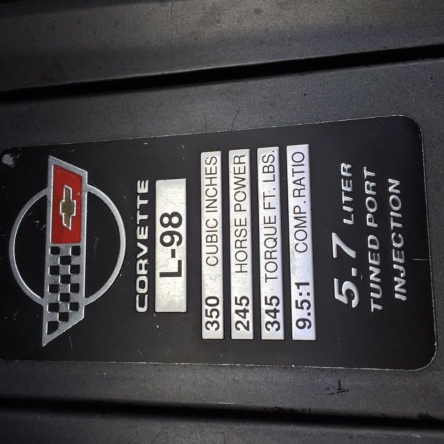 1990 Red Chevrolet Corvette Convertible