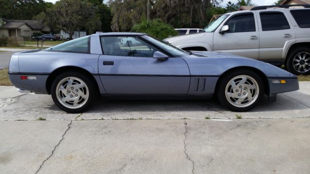 1990 Light Blue Chevrolet Corvette C4