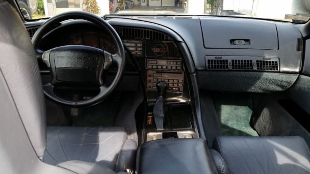 1990 Light Blue Chevrolet Corvette C4